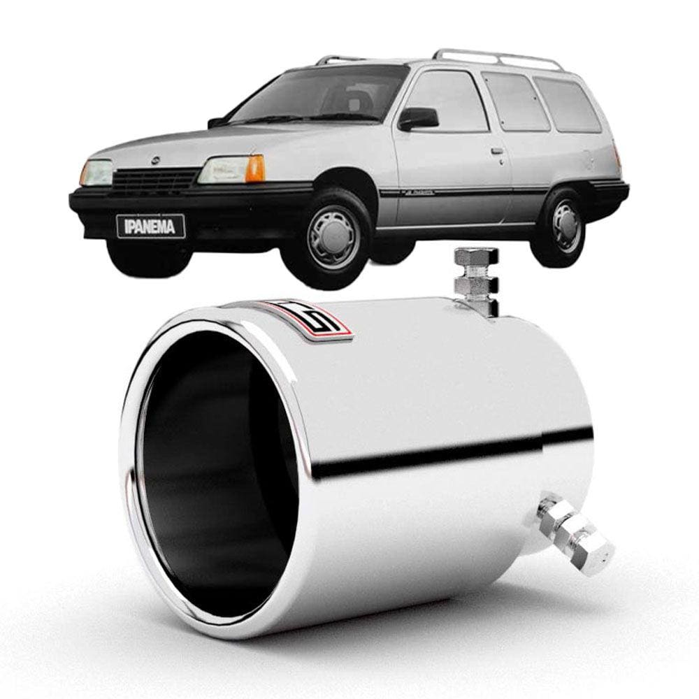 Ponteira Para Escapamento Chevrolet Ipanema 1989 A 1997 Em Aço Inox