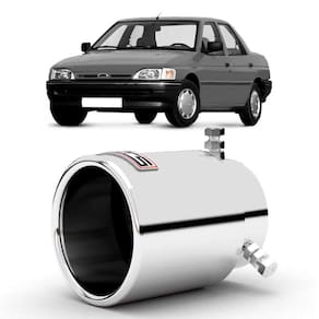 Ponteira Para Escapamento Ford Verona 1989 A 1992 Em Aço Inox