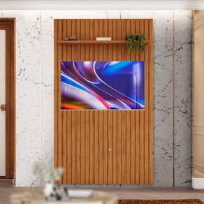 Painel Ripado Freijó para Tv de 60 Polegadas