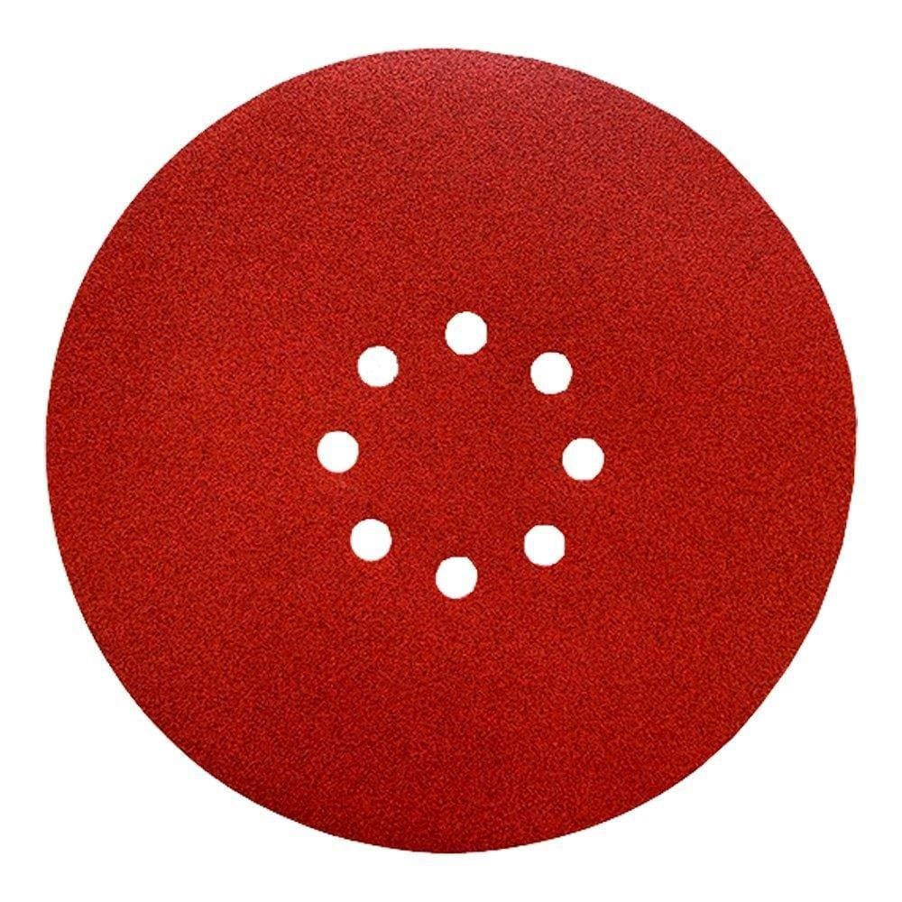 Disco Lixa Pluma Norton A257 225mm 8 Furos G180 - Embalagem com 10 Unidades