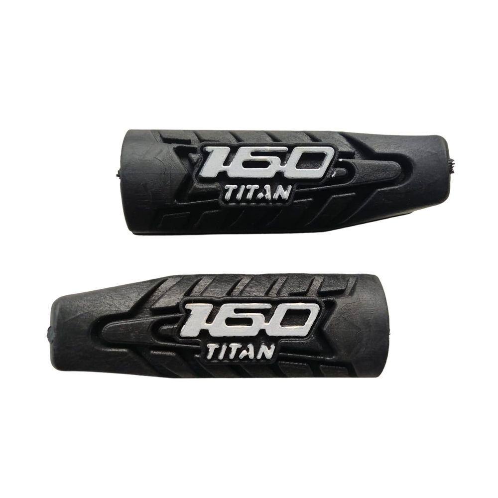 Par Borracha Pedaleira Dianteiro Fan Titan 160 Personalizada