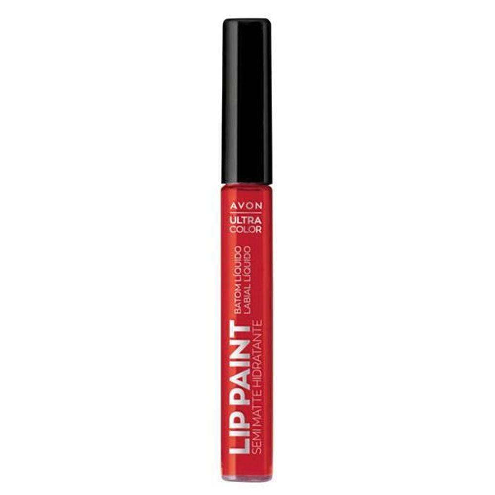 Avon Batom Líquido Lip Paint Vermelho Quente - 7Ml
