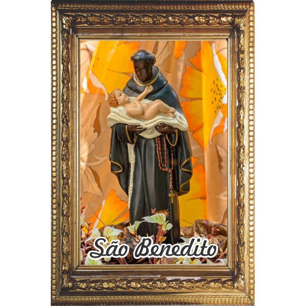 Santinho São Benedito 1000 Unidades c/ oração verso