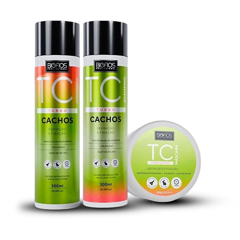 Kit Turbo Cachos Definição E Fixação Biofios Profissional
