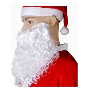 Barba Papai Noel Branca Para Fantasia Natal