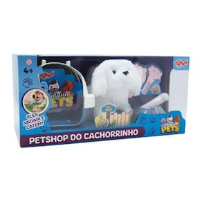 Pelúcia Interativa Cachorrinho Branco - Toyng 48366
