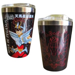Copo Viagem Pegasus Oficial Cavaleiros Do Zodíaco 400Ml