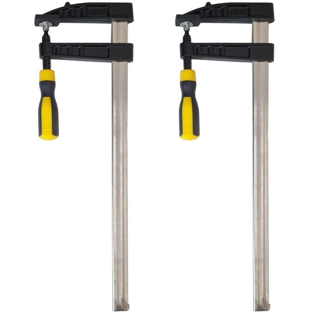 Grampos Sargento Tipo F 100x400mm Eda Profissional  Jogo 2