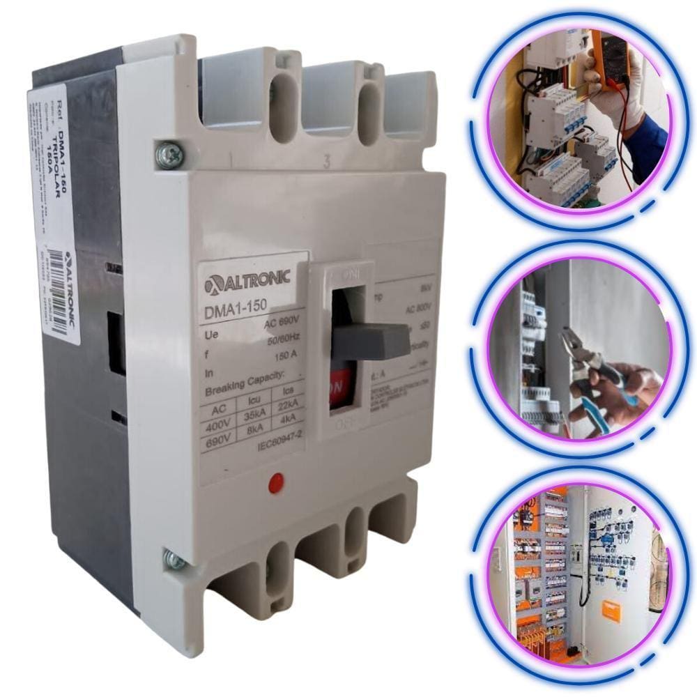 Disjuntor Caixa Moldada Tripolar 150A Altronic