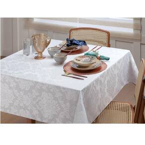 Toalha Mesa Quadrada High Class 160x160cm Branca Raner