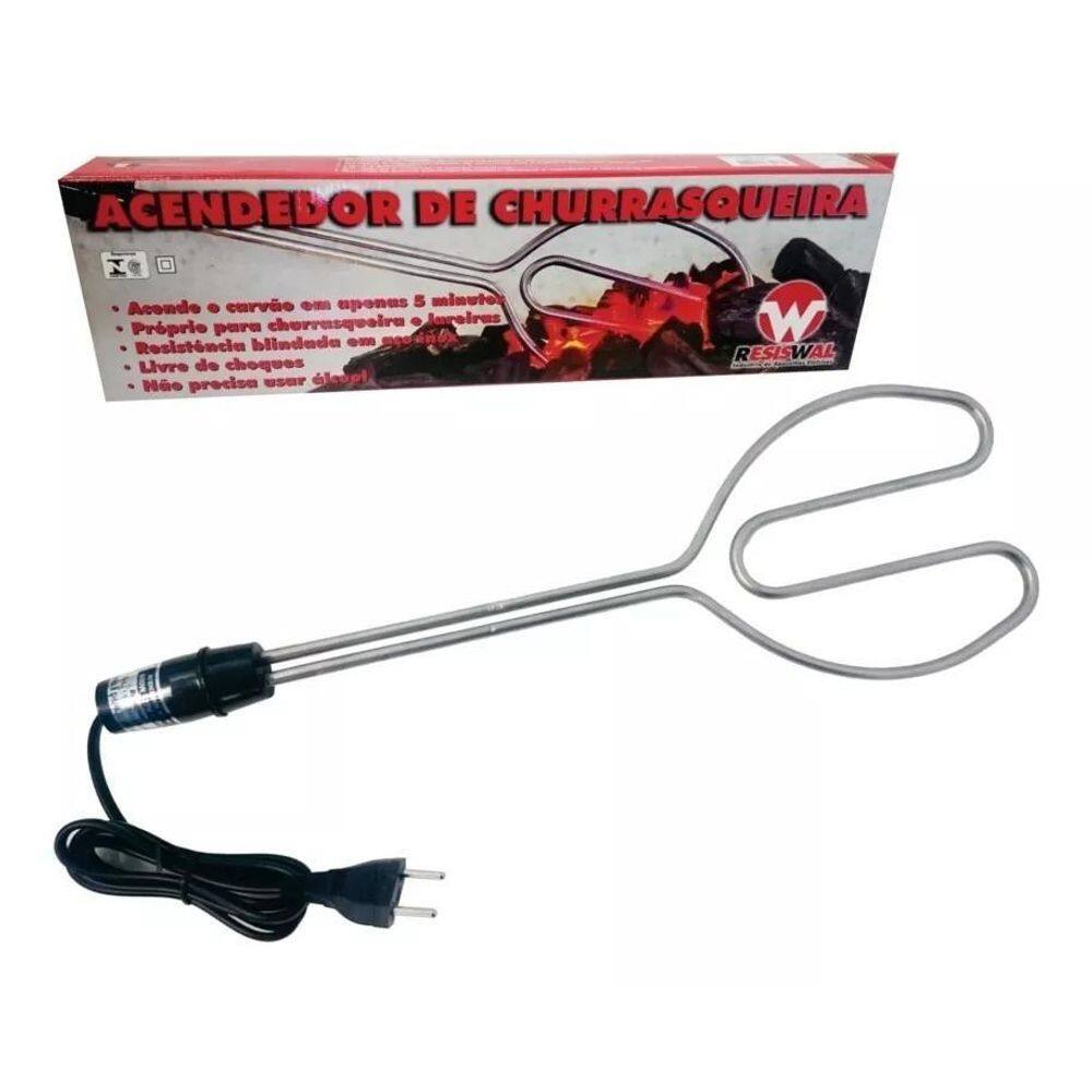 Kit 03 Un Acendedor Elétrico Para Churrasqueiras 800W 127V