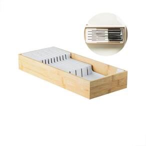 Organizador de Facas Bambu | Cozinha Organizada