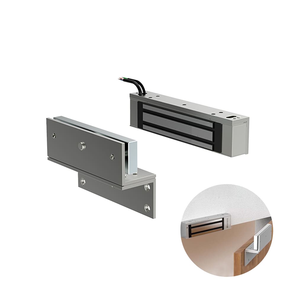 Conjunto Universal Fechadura Eletroima 150 Kgf Cinza