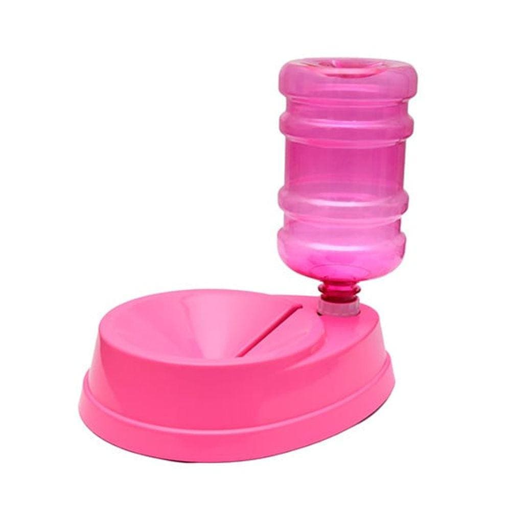 Bebedouro Pet  Dosador Automático 1 Litro - Rosa