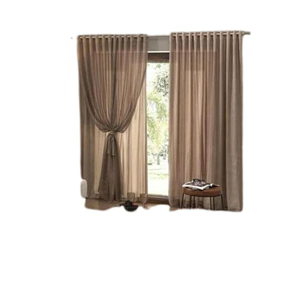 Cortina Sala Renda Com Forro 3,50 Larg X 2,20 Alt Marrom