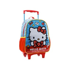 Mochila de Rodinhas 14 Pequena 35cm Hello Kitty Xeryus 11821