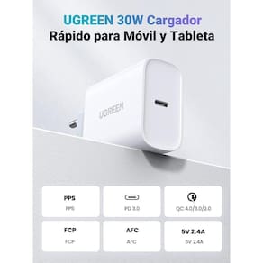 Carregador Ugreen 30W Pd Usb C Carregamento Rápido