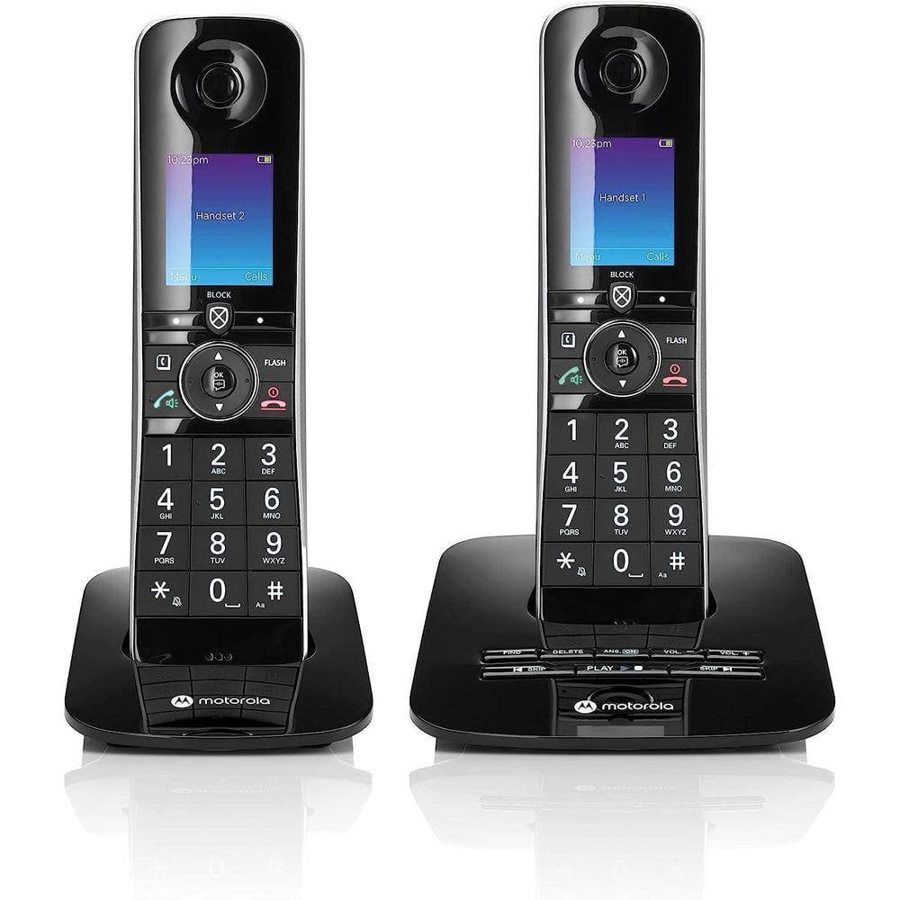 Motorola Voice D8712 Telefone S/Fio Com 2 Aparelhos Digitais