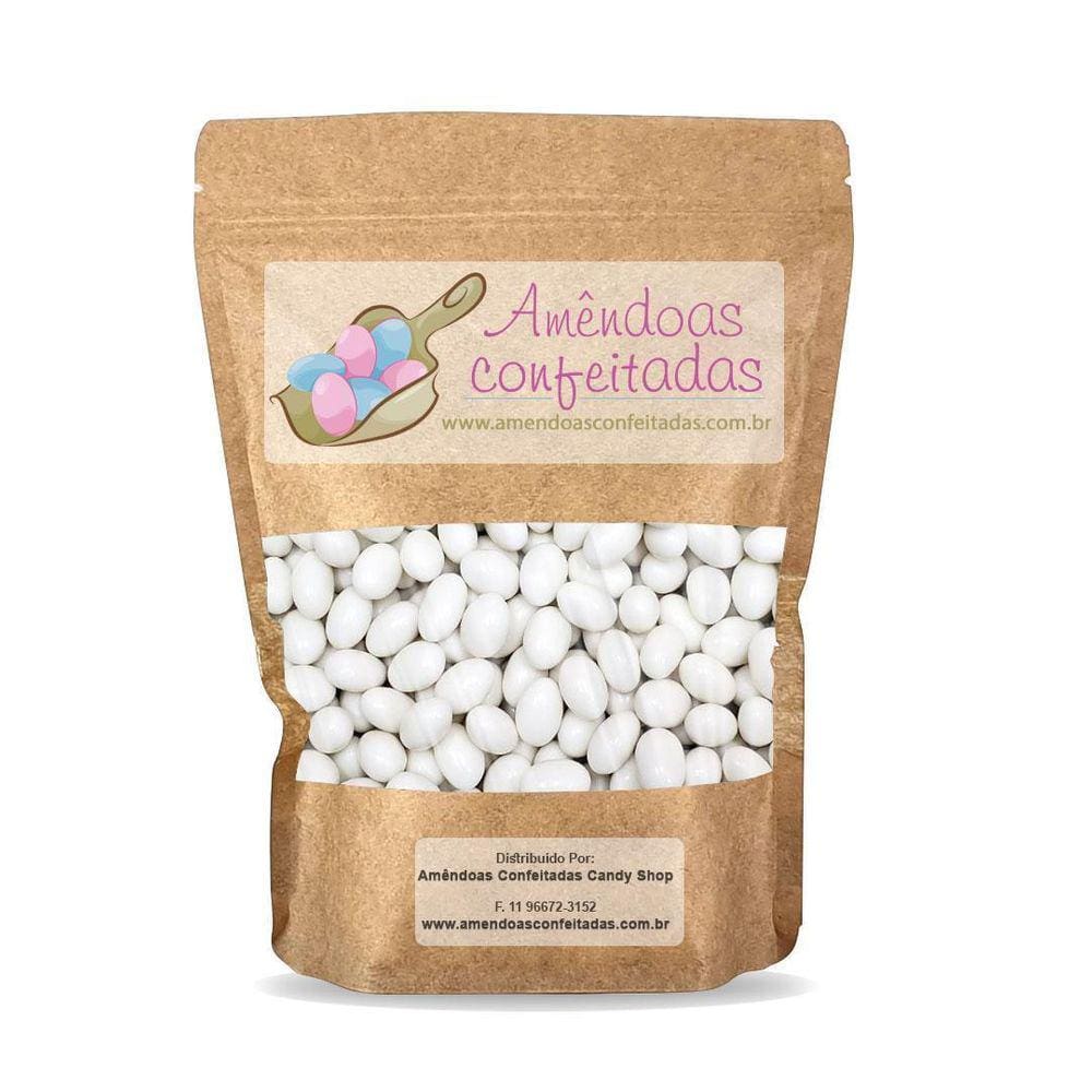 Amêndoas Confeitadas Branca Premium 500G