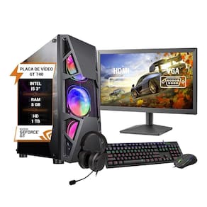 Pc Gamer Completo Intel I5 3 Gt 740 Memória 8Gb Hd 1Tb
