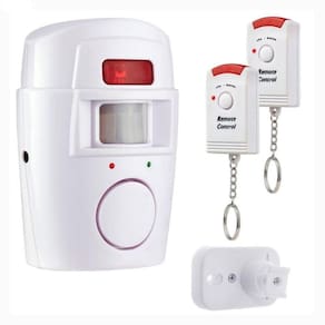 Alarme Sem Fio 2 Controles Sirene Sensor Movimento Presença
