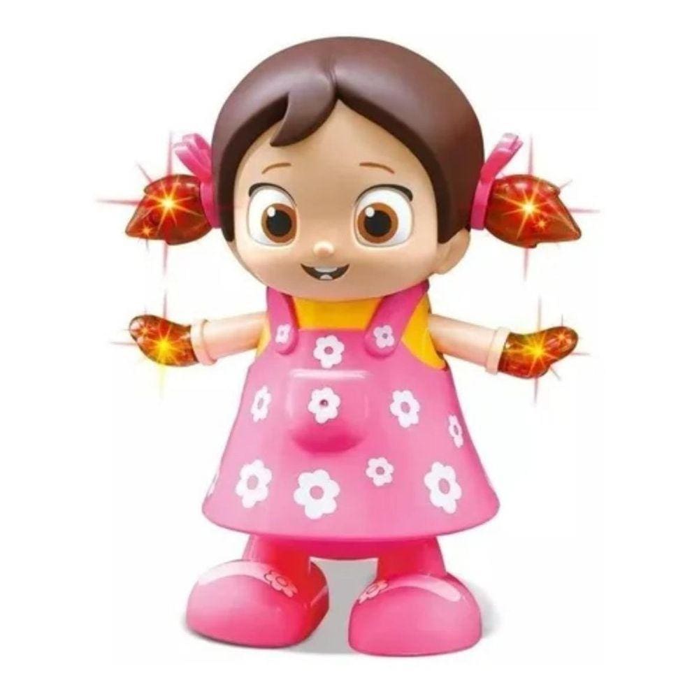 Brinquedo Boneca Musical Canta E Dança Acende Luz Dançarina