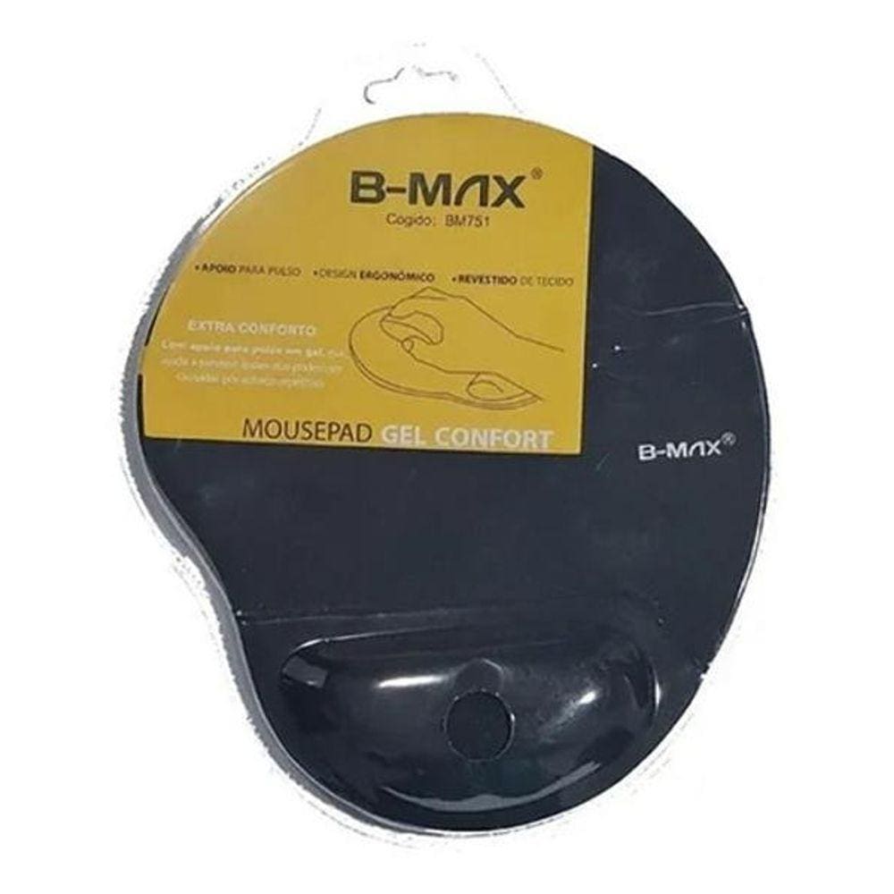 Mousepad Gel Confort - Ergonômico Revestido De Tecido