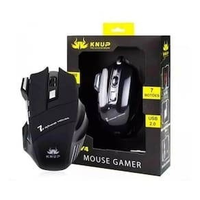 Mouse Gamer LED Universal Knup Kp-v4 3000 Dpi