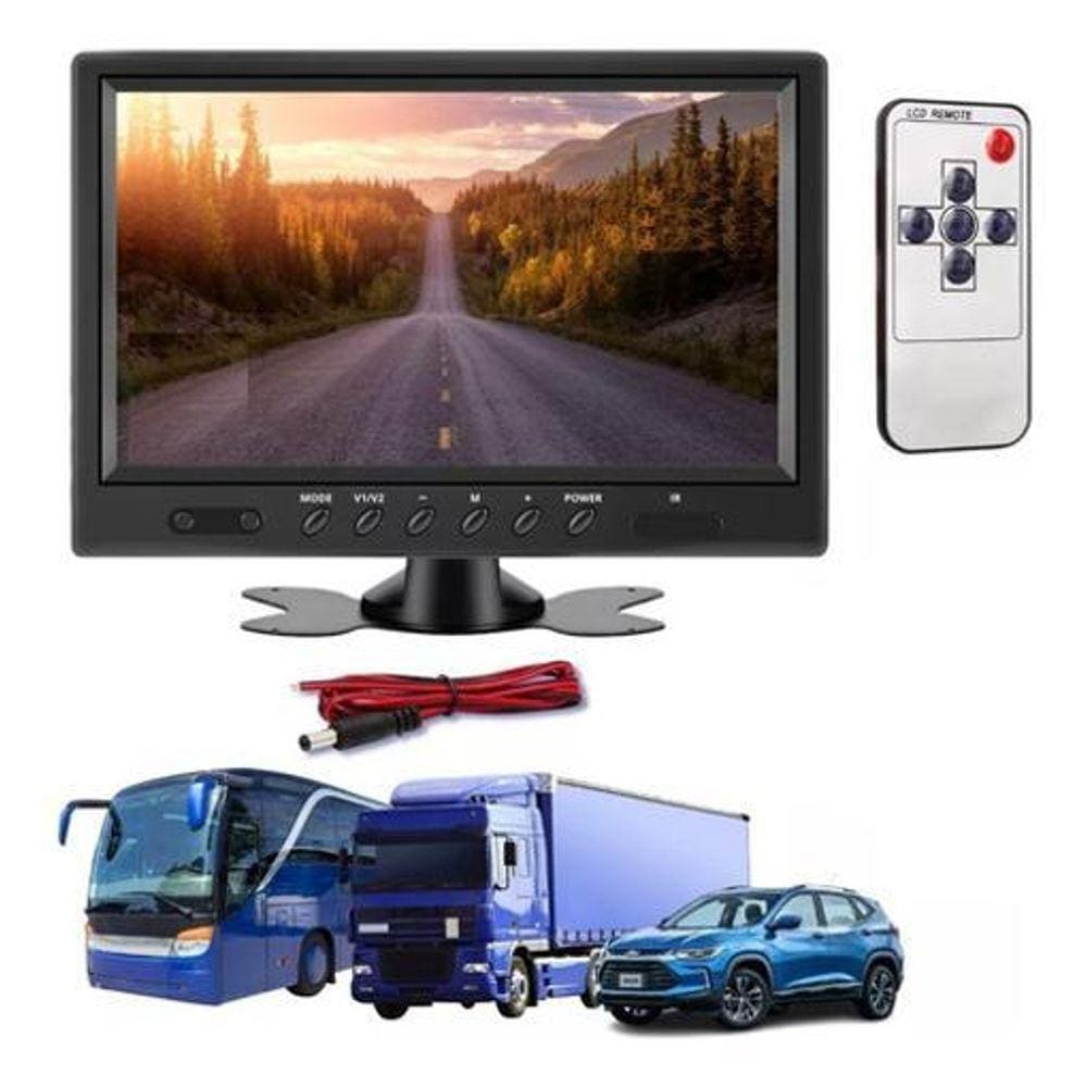 Monitor Veicular LCD 9 Polegadas Knup S133 - Preto