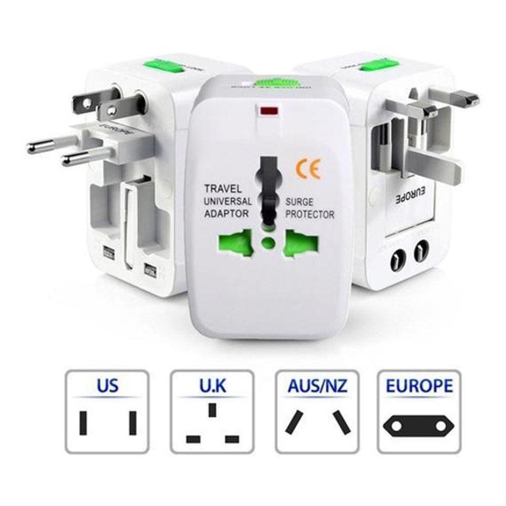 Adaptador Universal Forceline - Plugue Viagem 150 Países
