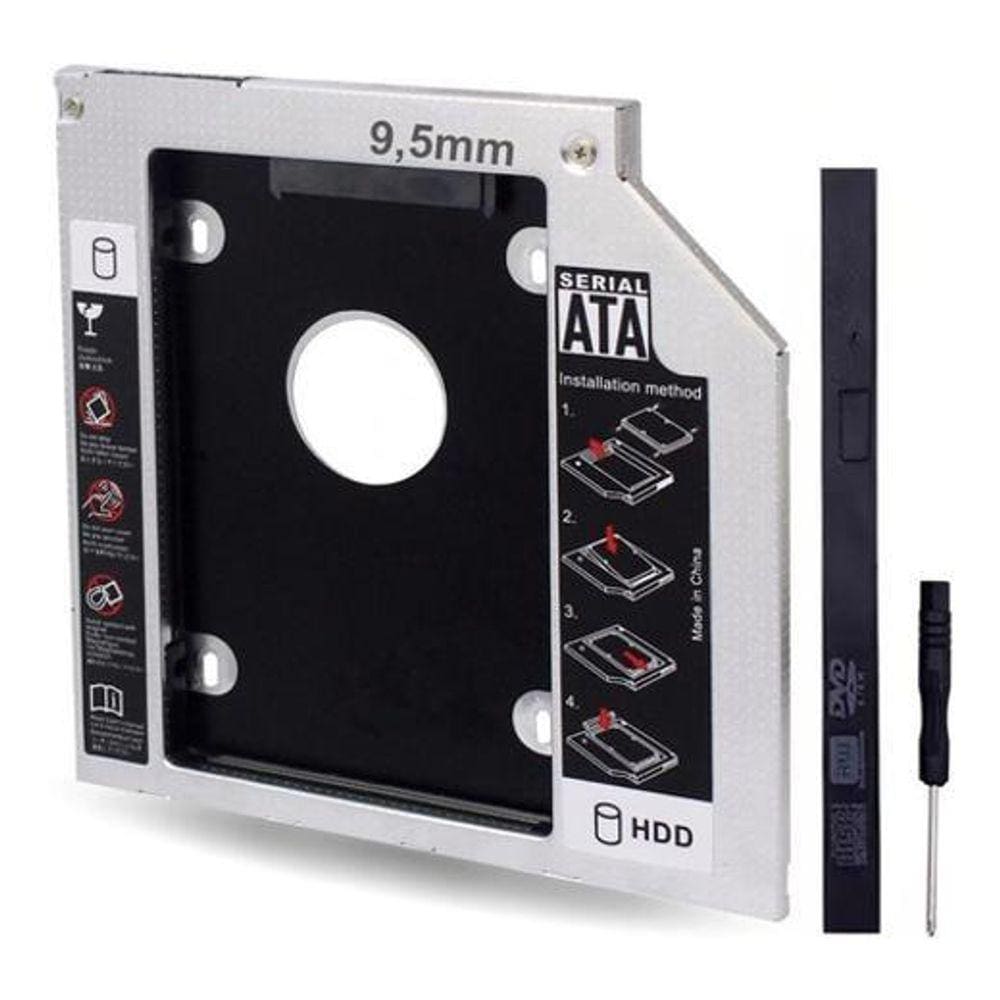 Adaptador Case Hd Caddy Exbom 9,5mm - Modelo HDCA-S095