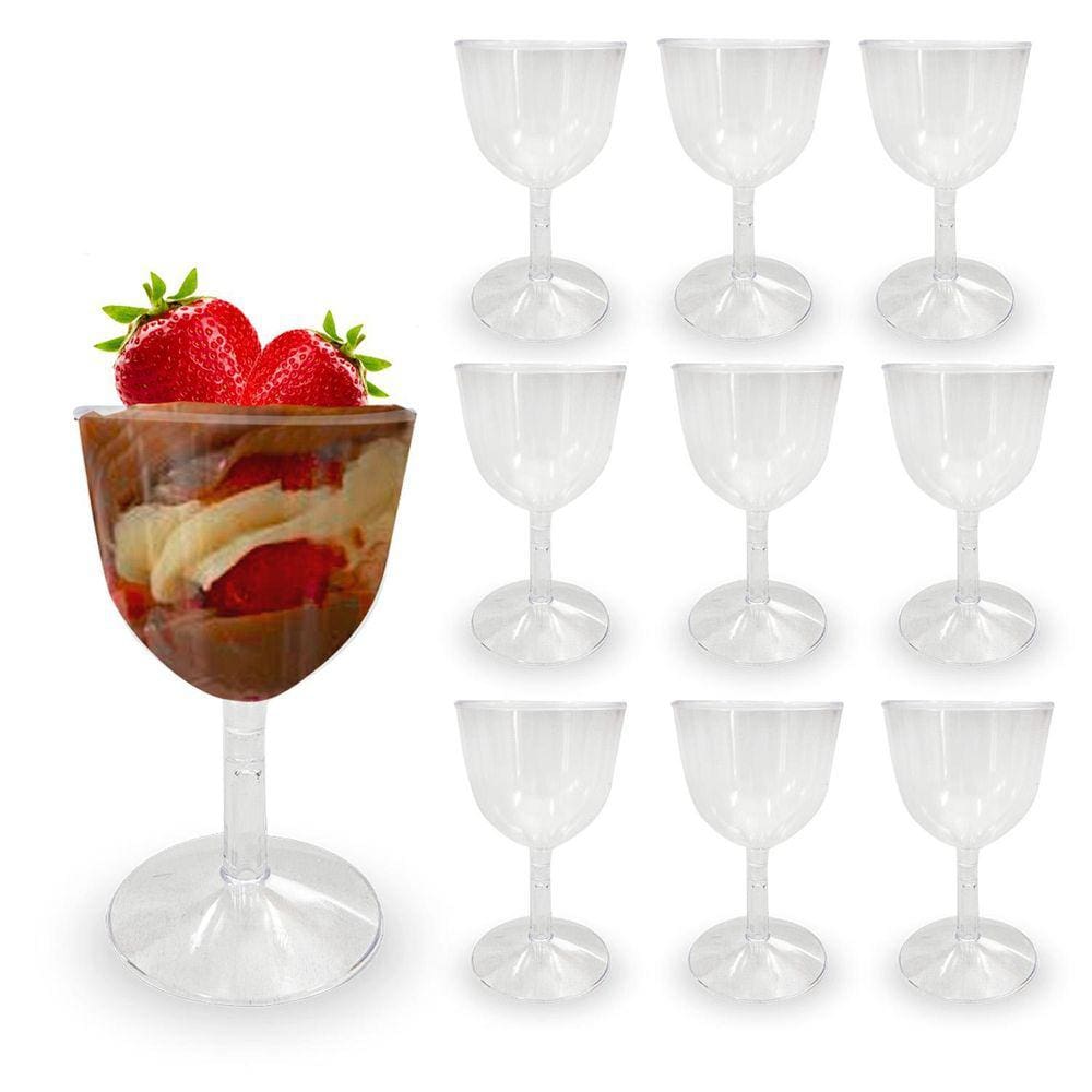 Taça Transparente 55 ml - Kit 10 unid. - Festas