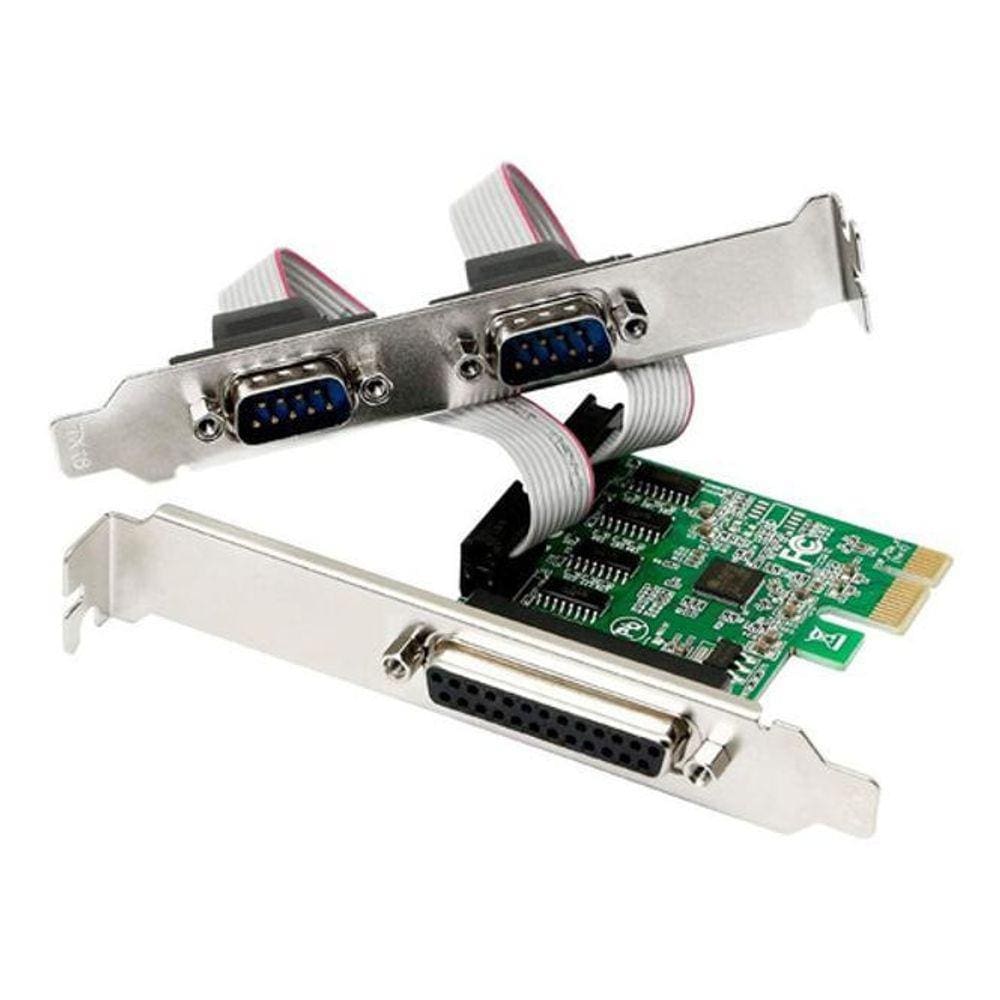 Placa Pci-E 1X Com 2X Db9 E 1X Db25 - Rs232 Rs485 Rs422