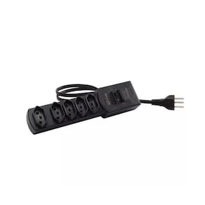 Filtro De Linha 5 Tomadas Cabo 1M5 Preto Bivolt Margirius