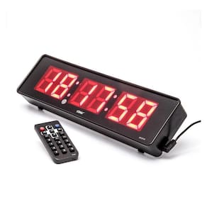 Relógio Led Digital Cronometro De Parede Mesa + Controle