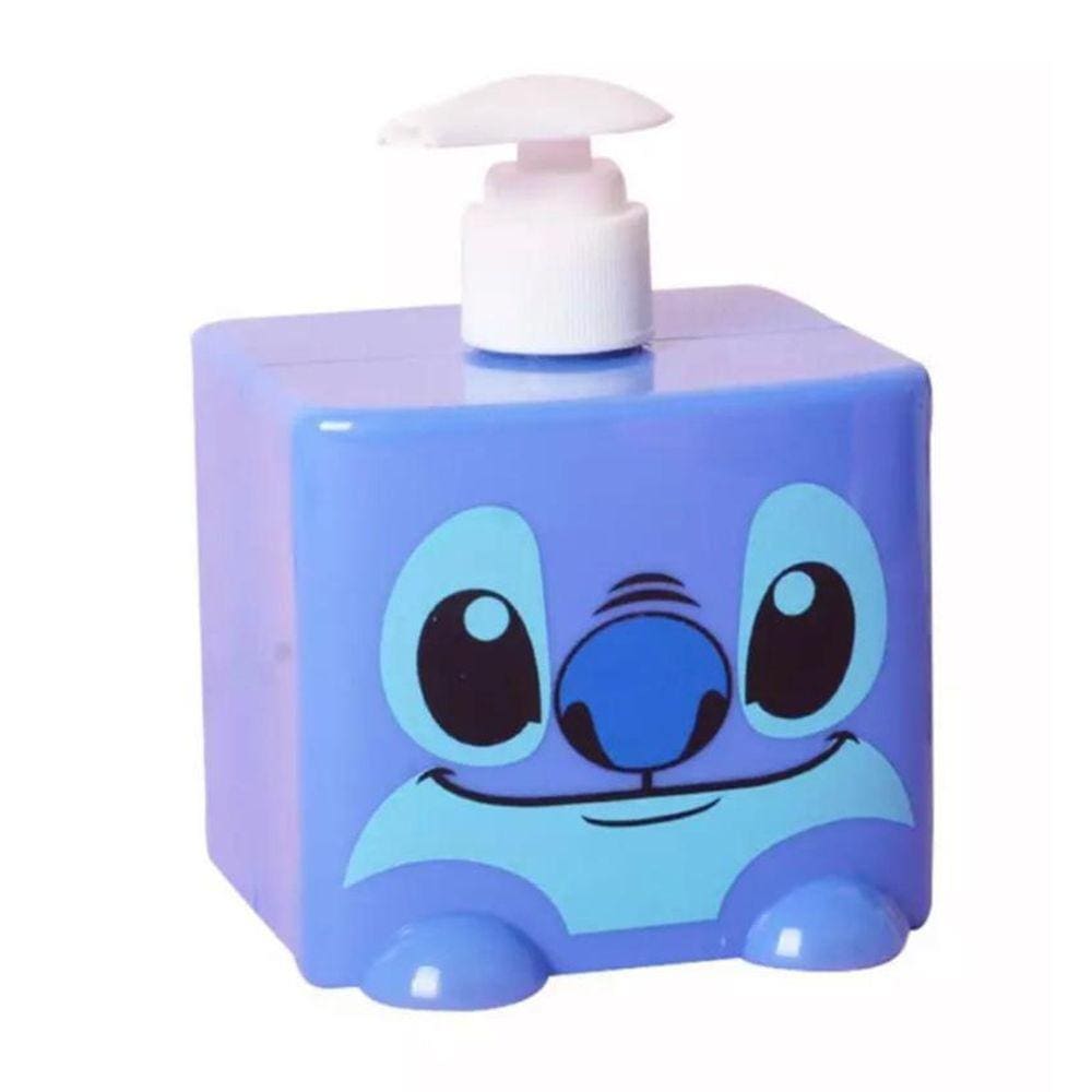Potinho Frasco Saboneteira Infantil Pump Stitch 300 Ml