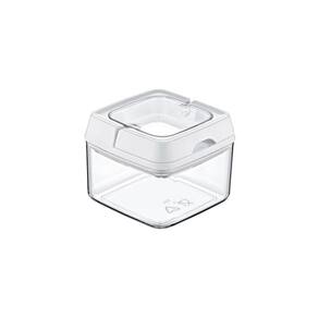 Pote Hermetico Quadrado 500Ml Tampa Alça P/Fechamento Nobre