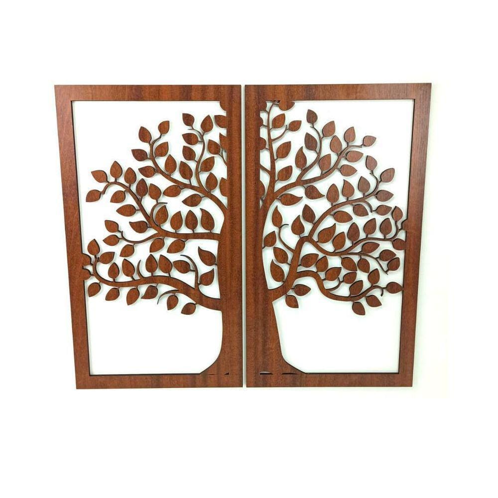 Quadro Arvore Da Vida 2 Partes Amadeirada