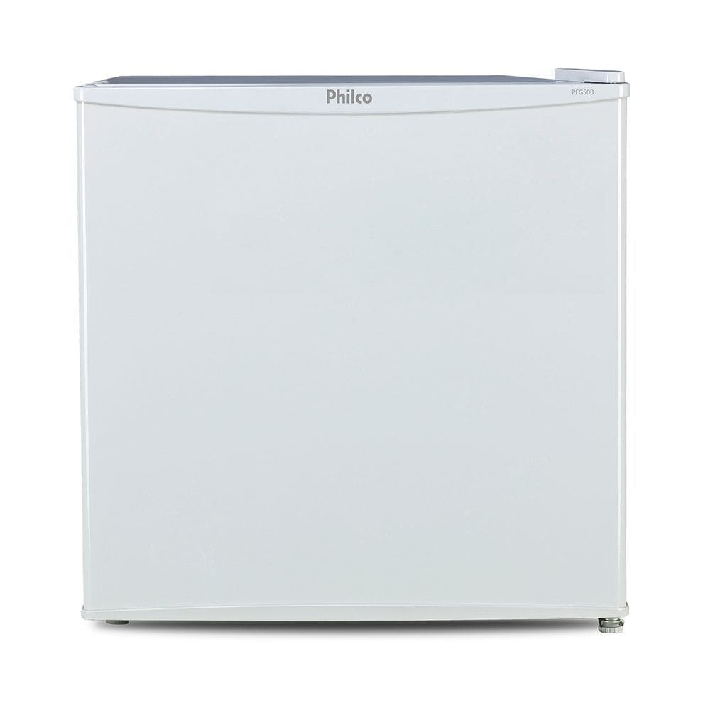 Frigobar Philco 45L 1 Porta Degelo Manual e Porta Garrafas PFG50B Branco