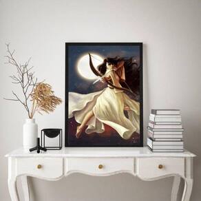 Quadro Decorativo Deusa Grega- Artemis 24X18Cm