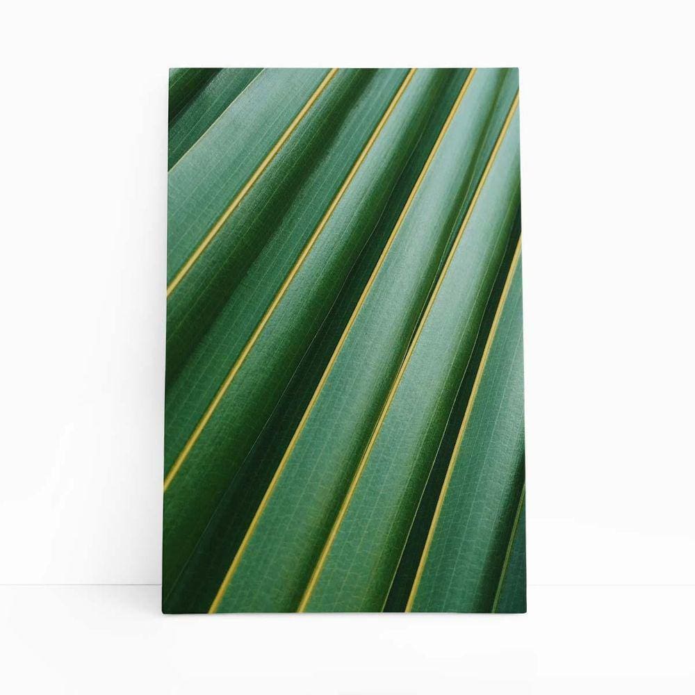 Quadro Canvas Folha Planta Verde Natureza Arte 60X40Cm