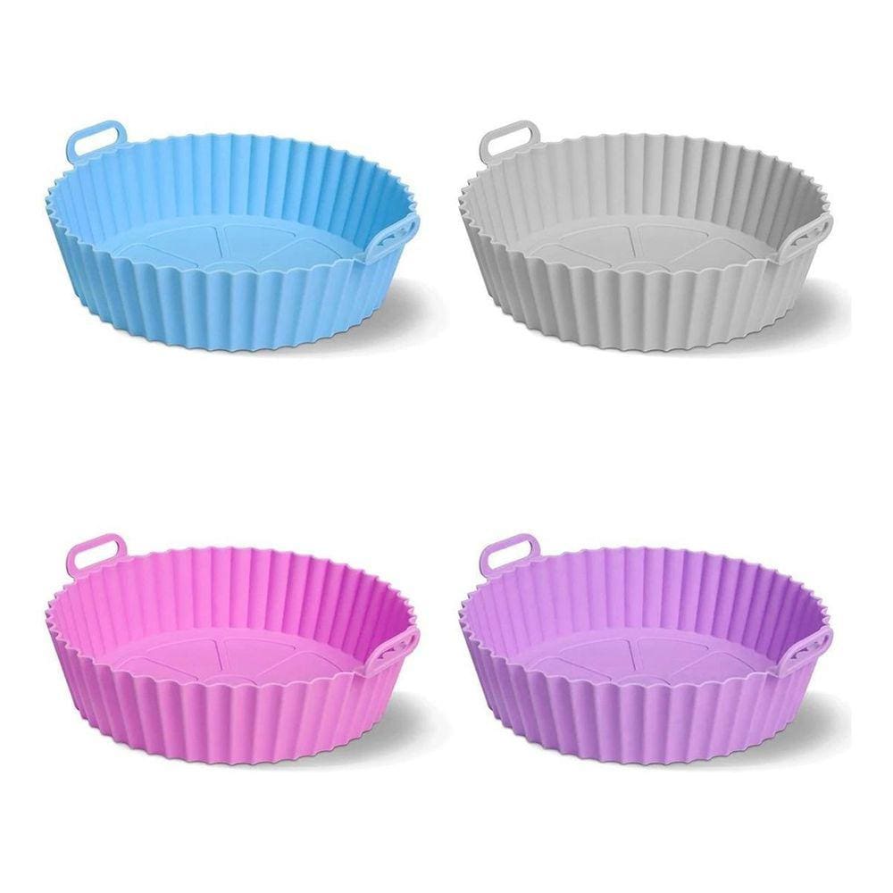 Forro Para Air Fryer De Silicone Reutilizável Antiaderente