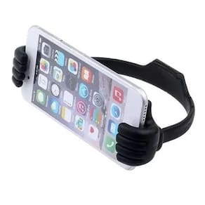 Suporte Celular Smartphone Abraço Mãozinha Flexível Preto