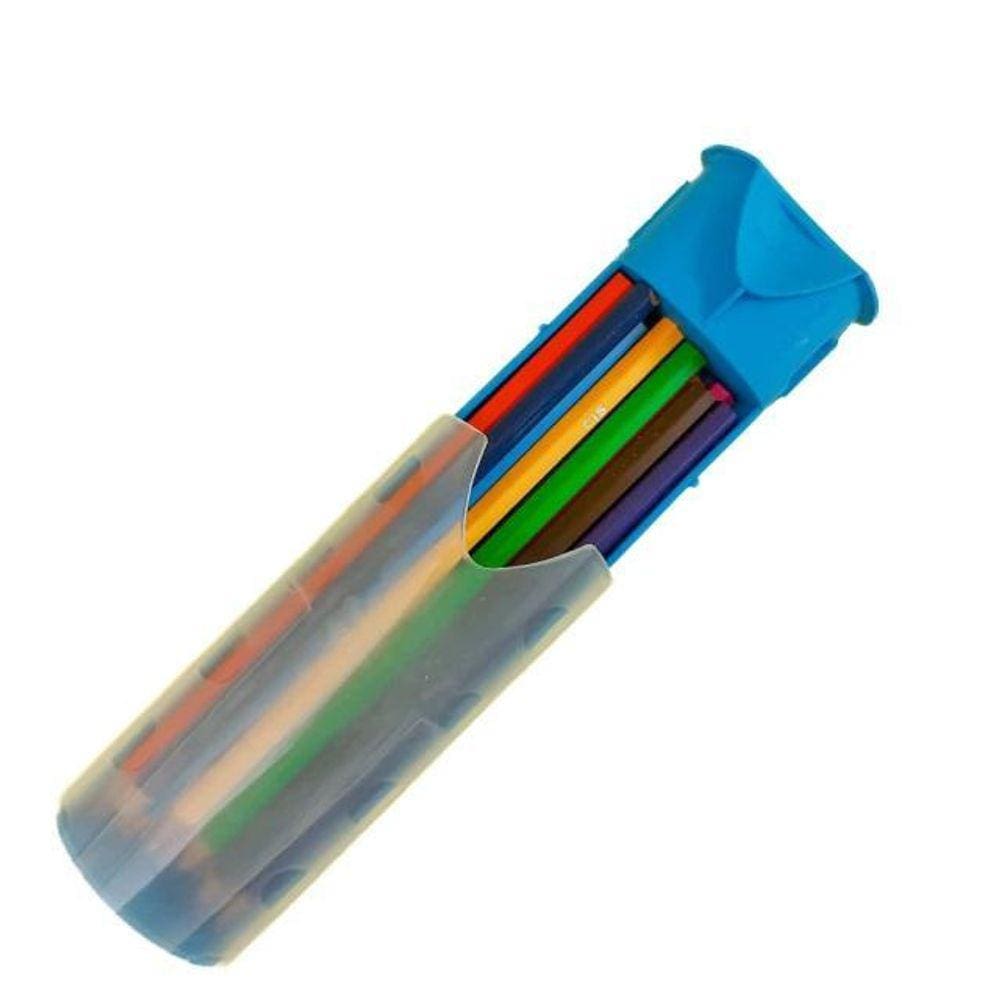 Lápis De Cor Cis Criatic Color Case Azul 12 Cores