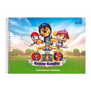 Caderno De Desenho Espiral Cd 80F Patrulha Canina Foroni
