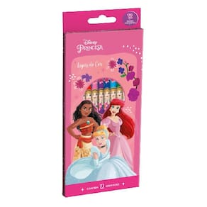 Lápis De Cor 12 Cores Princesas Tris