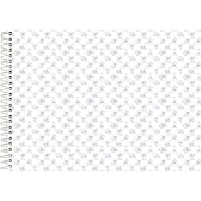 Caderno Desenho Stitch Capa Dura Grande Com 80 Folhas