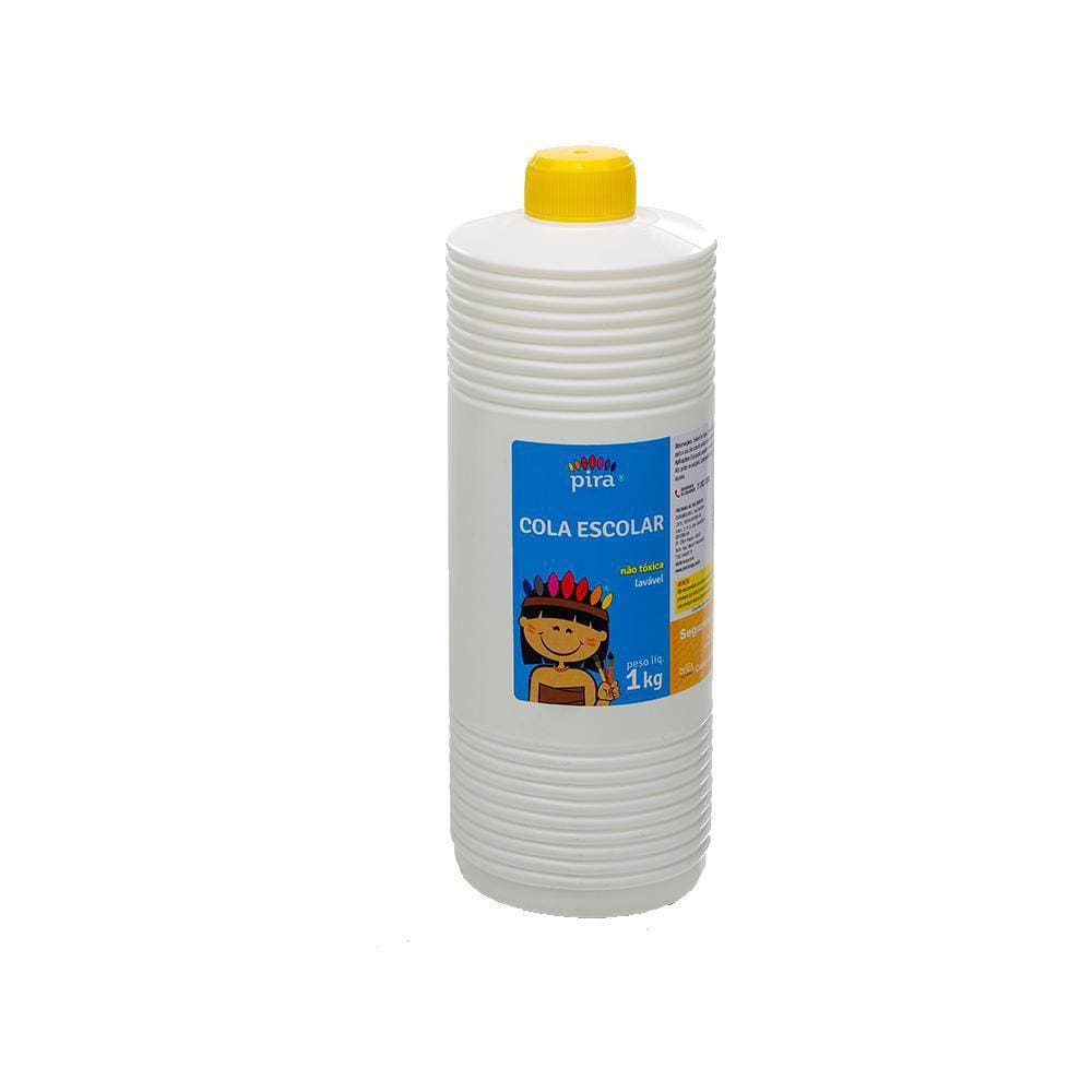 Cola Branca Escolar Líquida 1Kg Piratininga