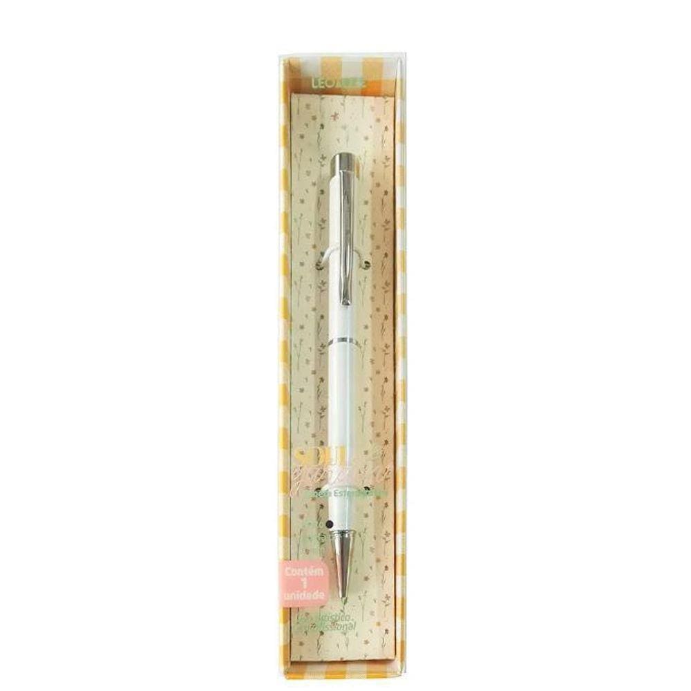 Caneta Premium Soul Garden Esferográfica 1.0Mm Branca