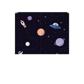 Plastico Adesivo Universe Kids 45CmX10Metros 80 Micras Rolo